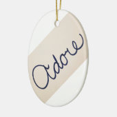 Adore Kerstversier Keramisch Ornament (Links)