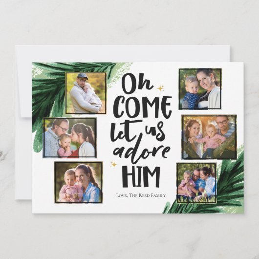 Adore-Le 6 H | Carte photo de Noël (Devant)