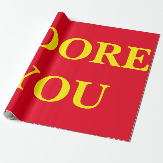 Adore You Wrapping Paper Cadeaupapier (Uitgerold)