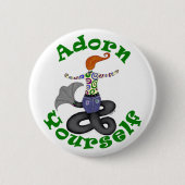 "Adorn Yourself" Zeemeermin Button (Voorkant)