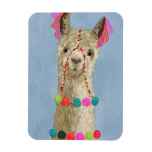 Adorned Llama - Beige Magneet