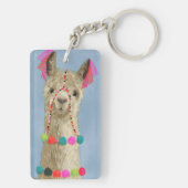 Adorned Llama - Beige Sleutelhanger (achterkant)