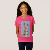 Adorned Llama - Beige T-shirt (Voorkant volledig)
