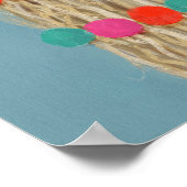 Adorned Llama - Brown Poster (Hoek)