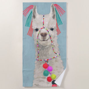 Adorned Llama - White Strandlaken