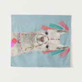 Adorned Llama - White Wandkleed (Voorkant (horizontaal))