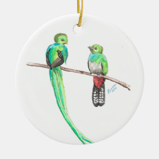 Adorno navideño quetzales keramisch ornament
