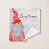 Adoroble Gnome Bokeh Noël (Gant de toilette)