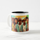 Ados heureux : Conception de Mug Joyful (Devant gauche)