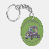 ADR Class 7 Radioactive | Hazmat Driver & Logistic Sleutelhanger (Voorkant Links)