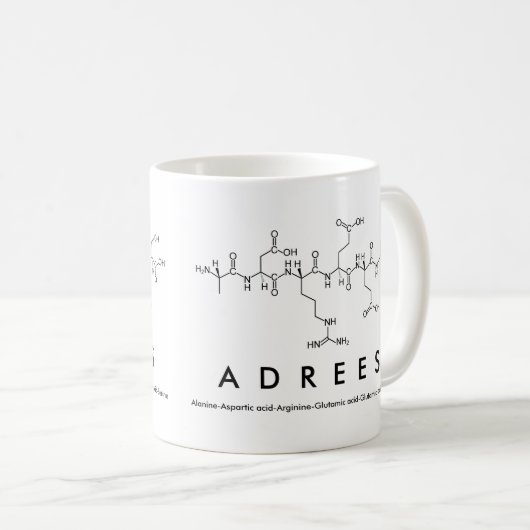 Adrees peptide nom mug (Devant droit)