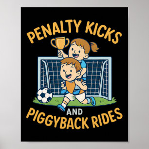 Adrenaline Familie Strafschoppen Piggybyck Kids So Poster