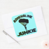 Adrenaline Junkie Vierkante Sticker (Envelop)