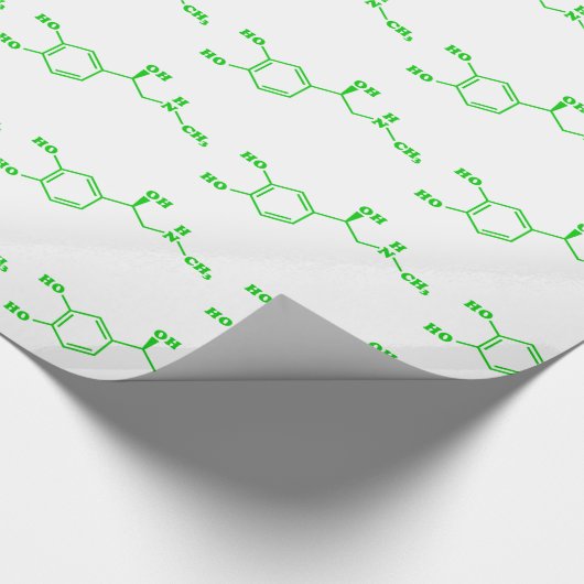 Adrenaline Moleculaire chemische formule Cadeaupapier (Hoek)