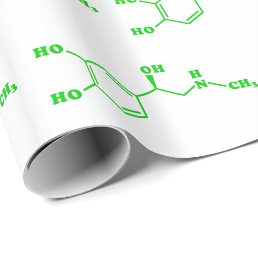 Adrenaline Moleculaire chemische formule Cadeaupapier (Rol Hoek)
