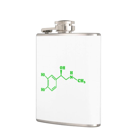 Adrenaline Moleculaire chemische formule Heupfles (Links)