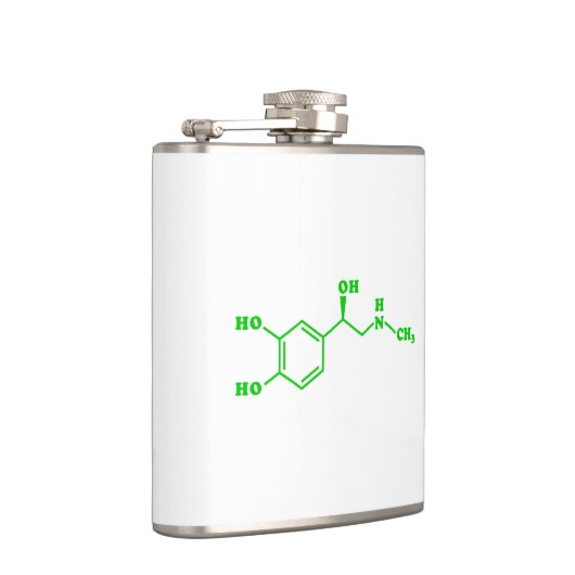 Adrenaline Moleculaire chemische formule Heupfles (Rechts)
