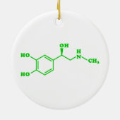 Adrenaline Moleculaire chemische formule Keramisch Ornament (Achterkant)