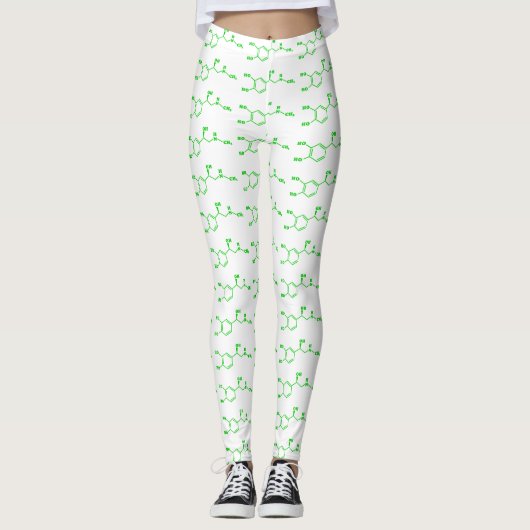 Adrenaline Moleculaire chemische formule Leggings (Voorkant)