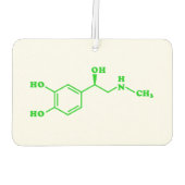 Adrenaline Moleculaire chemische formule Luchtverfrisser (Achterkant)