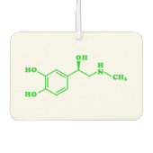 Adrenaline Moleculaire chemische formule Luchtverfrisser (Voorkant)