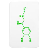 Adrenaline Moleculaire chemische formule Magneet (Verticaal)