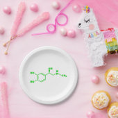 Adrenaline Moleculaire chemische formule Papieren Bordje (Feest)