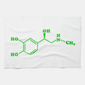 Adrenaline Moleculaire chemische formule Theedoek (Horizontaal)