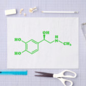 Adrenaline Moleculaire chemische formule Tissuepapier (Craft)