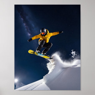 Adrenaline onder de sterren - Extreme Snowboarden Poster