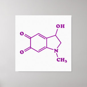 Adrenochroom moleculaire chemische formule canvas afdruk