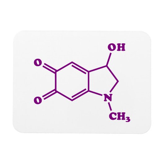 Adrenochroom moleculaire chemische formule magneet (Horizontaal)