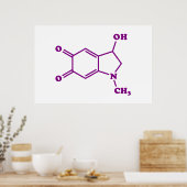 Adrenochroom moleculaire chemische formule poster (Keuken)