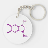 Adrenochroom moleculaire chemische formule sleutelhanger (Achterkant)