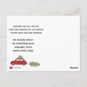 Adres Aankondiging kantoor 500 kerstboom Briefkaart (Achterkant)