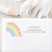 Adres afzender pastel Rainbow Return Label (Insitu)