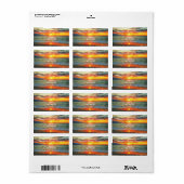 Adres Banderas Bay Sunset 1738 Etiket (Full Sheet)