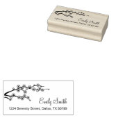 Adres bloedige filiaal 	rubberstempel (Gestempeld)