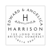 Adres bloem voor zakelijk gebruik, Persoonlijke bl Rubberstempel (Afrduk)