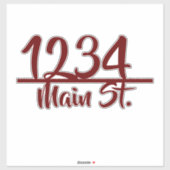 Adres brievenbus sticker (Vel)