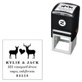 Adres Buck and Doe Return Zelfinktende Stempel (In situ)
