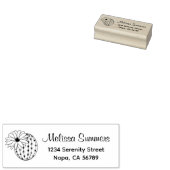 Adres Cactus Flower Rubberstempel (Gestempeld)