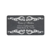 Adres Chalkboard Weddenschap Etiket (Voorkant)