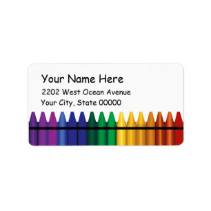 Adres Crayons Etiket