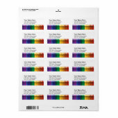 Adres Crayons Etiket (Full Sheet)