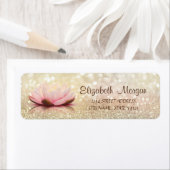 Adres Cute Girly Lotus Bokeh Etiket (Insitu)