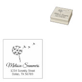 Adres: Dandelion Flower Parachutes Rubberstempel (Gestempeld)