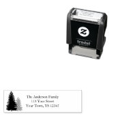 Adres dennenboom zelfinktende stempel (In situ)