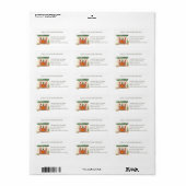 Adres Fireplace and KerstStockings Etiket (Full Sheet)