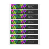 Adres Floral Print Adreslabel Wikkel (Vel)